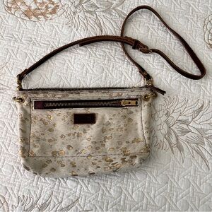 Alexis Drake Purse Crossbody Plum Cream